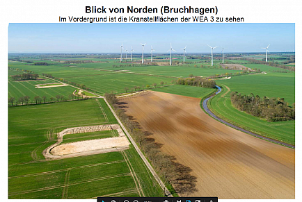 Blick von Norden (Bruchhagen) WEA 3